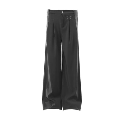 Drape Pleats Wide Leg Trousers WN25664