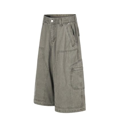 Washed Cargo Half Pants WN25488