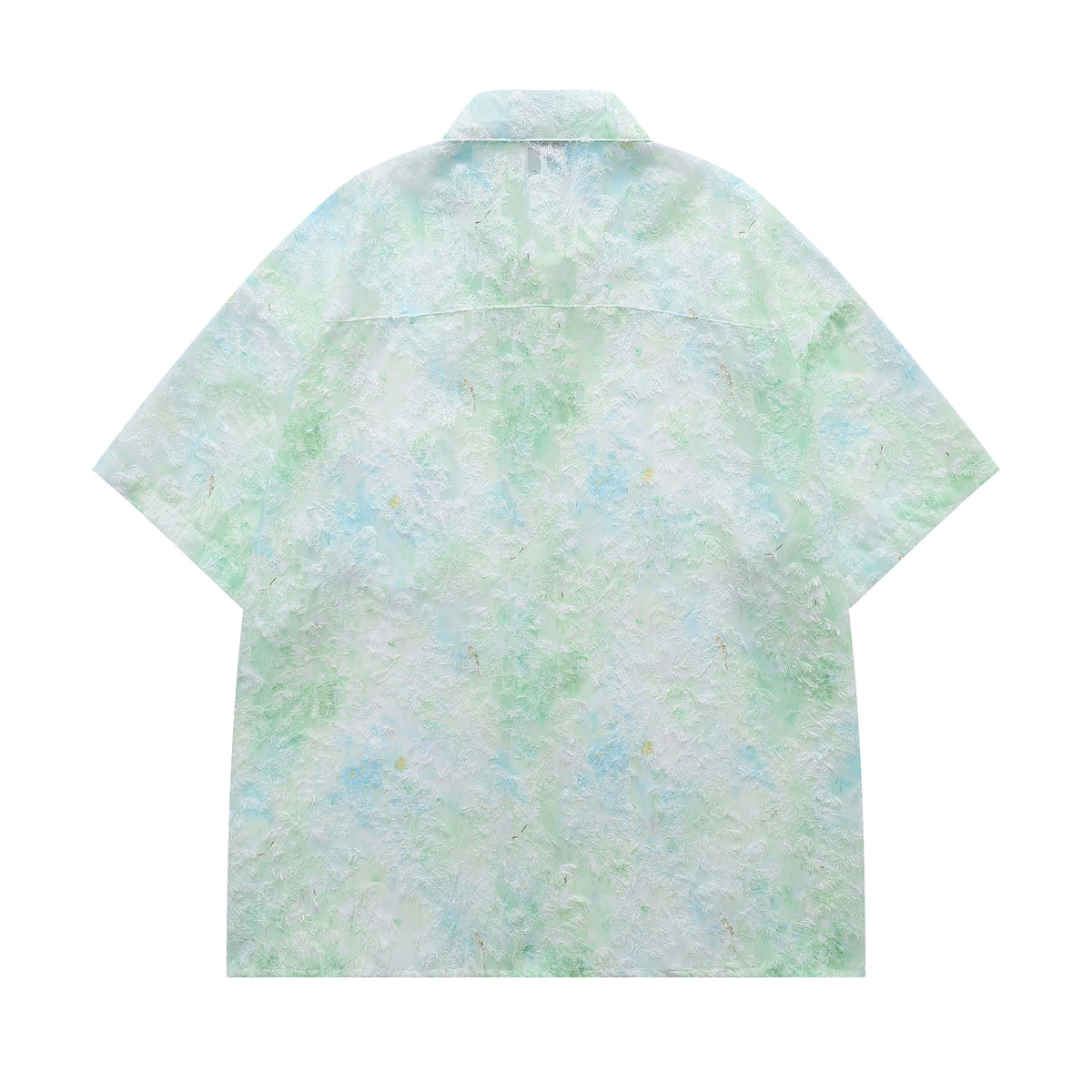 Marble Print Short Sleeve Shirt WN26951