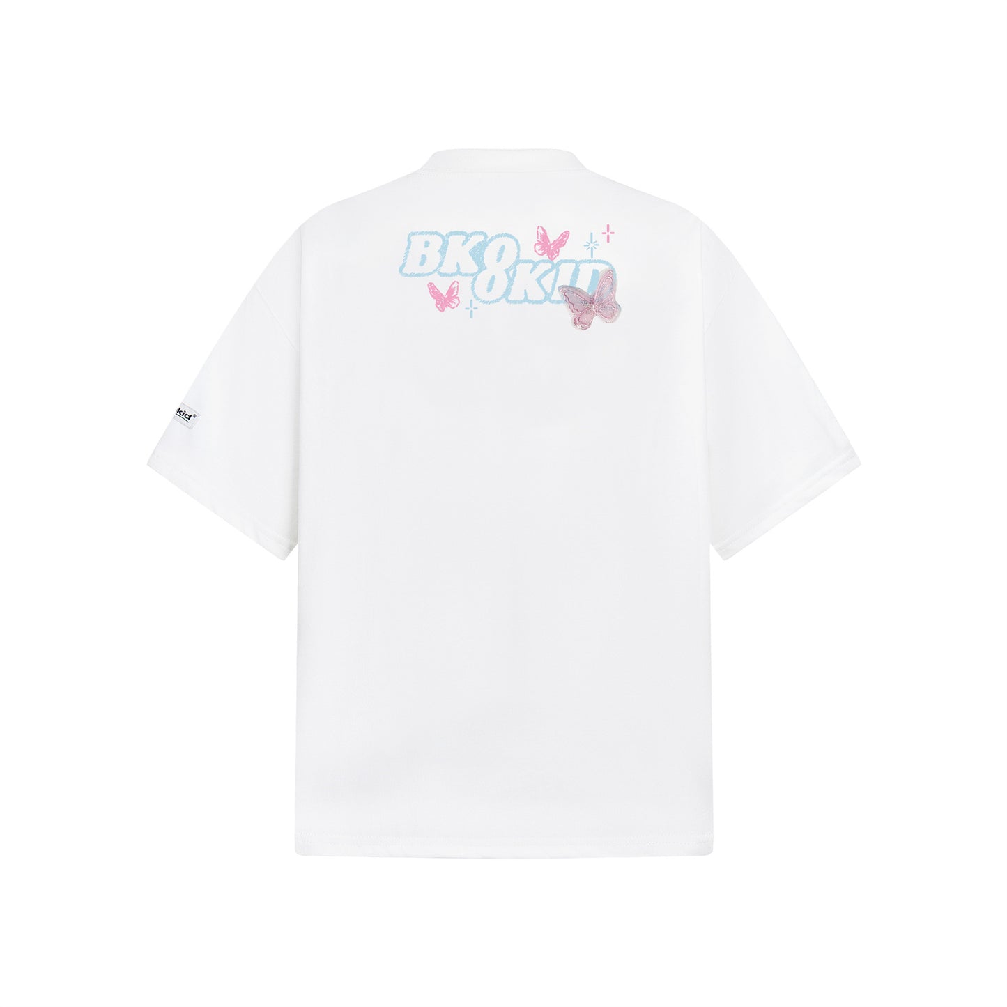 Butterfly Letter Print Oversize Short Sleeve T-Shirt WN26896