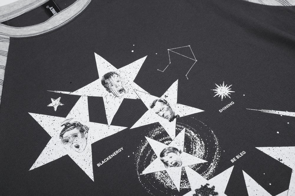 Star Graphic Raglan Long Sleeve T-Shirt WN27991