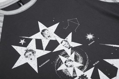 Star Graphic Raglan Long Sleeve T-Shirt WN27991