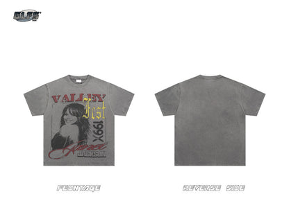 Washed Portrait Short Sleeve T-Shirt WN26460