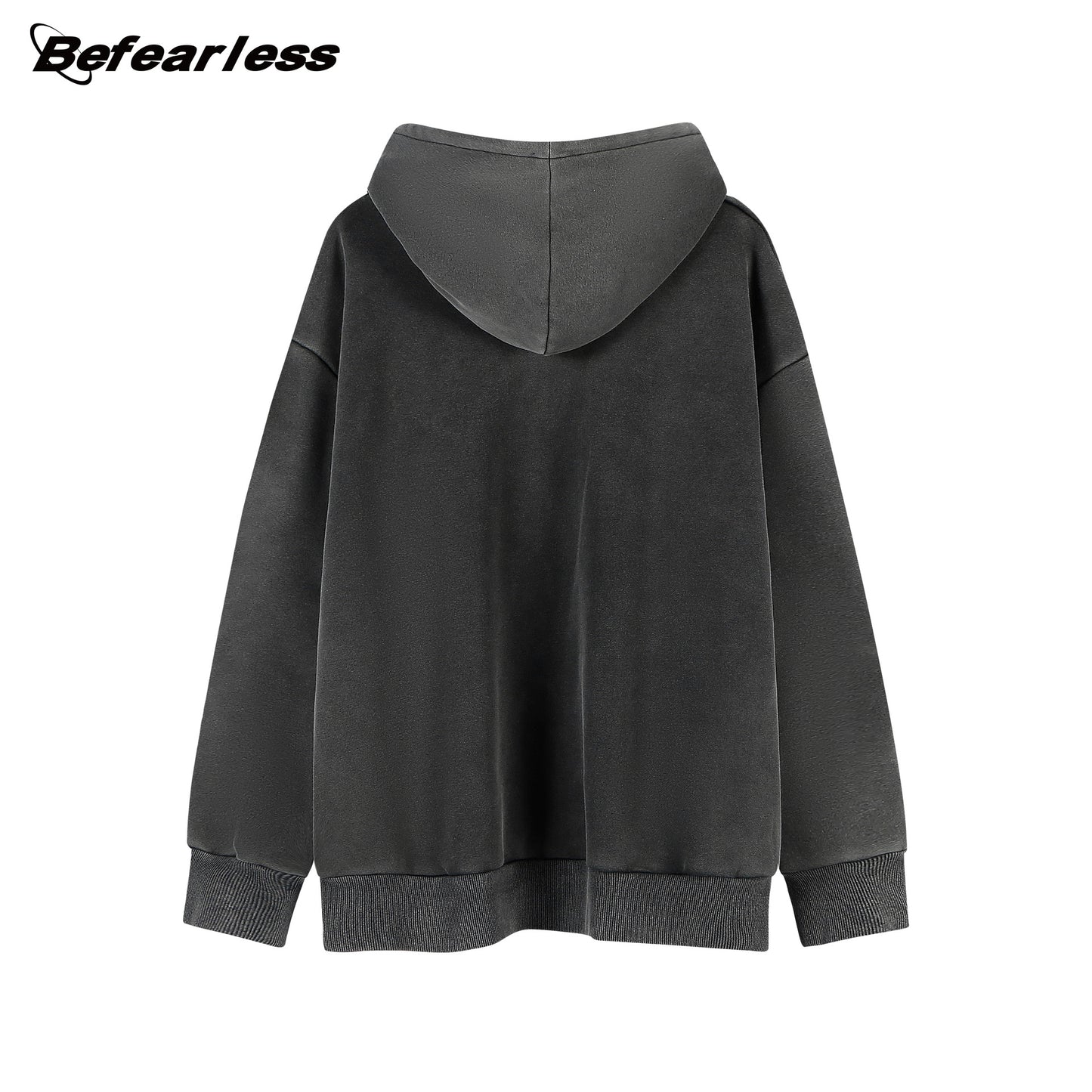 Cracked Graphic Washed Hoodie WN23590