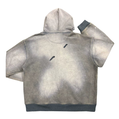 Anime Design Artistic Print Washed Zipper Hoodie WN18749