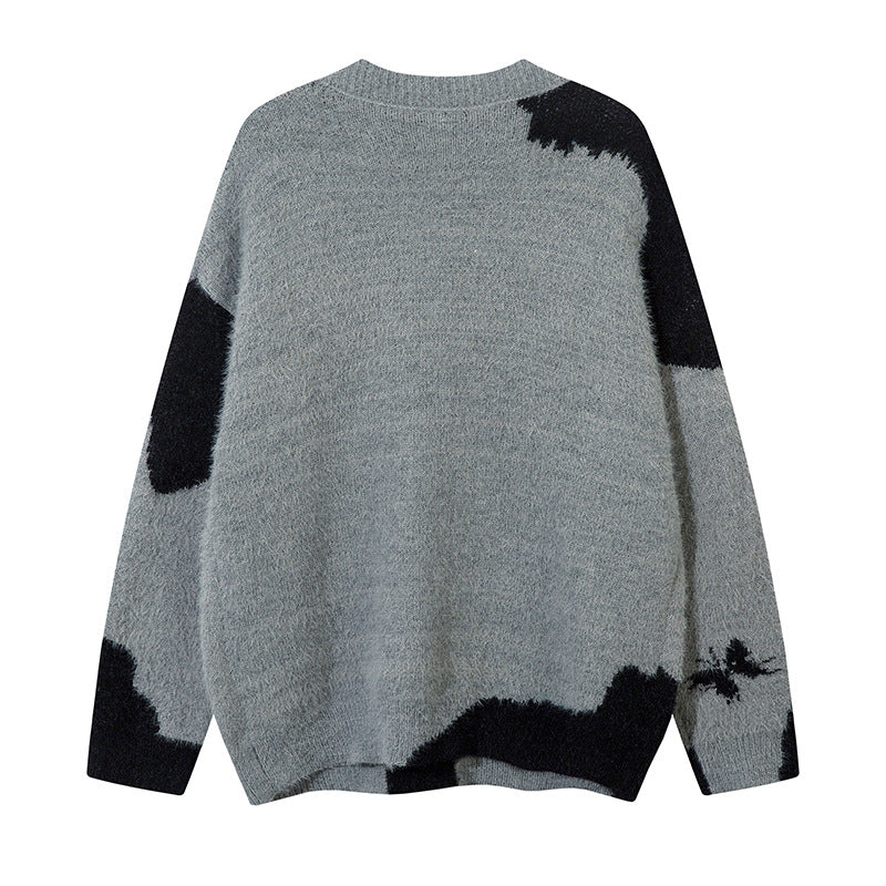 Butterfly Design Oversize Knit Cardigan WN11449