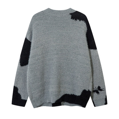 Butterfly Design Oversize Knit Cardigan WN11449