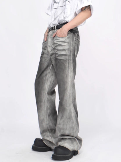 Spray Paint Micro Flare Denim Jeans WN6947