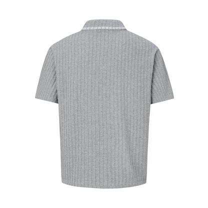Polo Collar Oversize Short Sleeve Polo Shirt WN26164