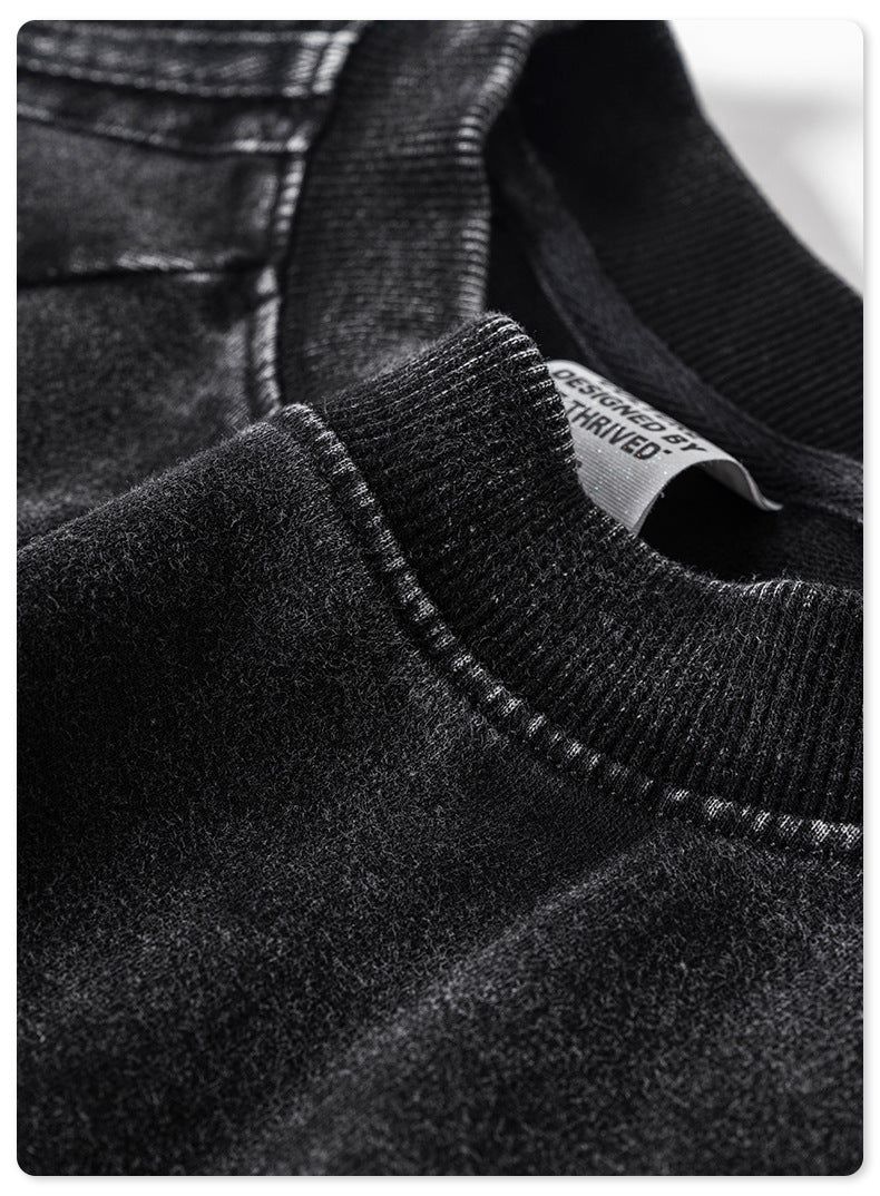 Oversize Washed Short-sleeve T-shirt WN6458