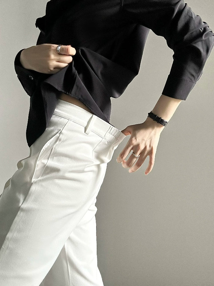 Waistband Design Flare Trousers WN19665