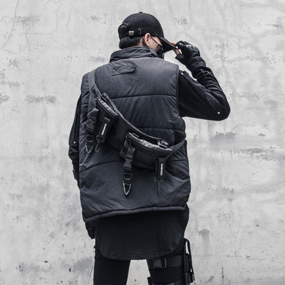 Multi-Pocket Fleece Lining Stand Neck Vest WN22522