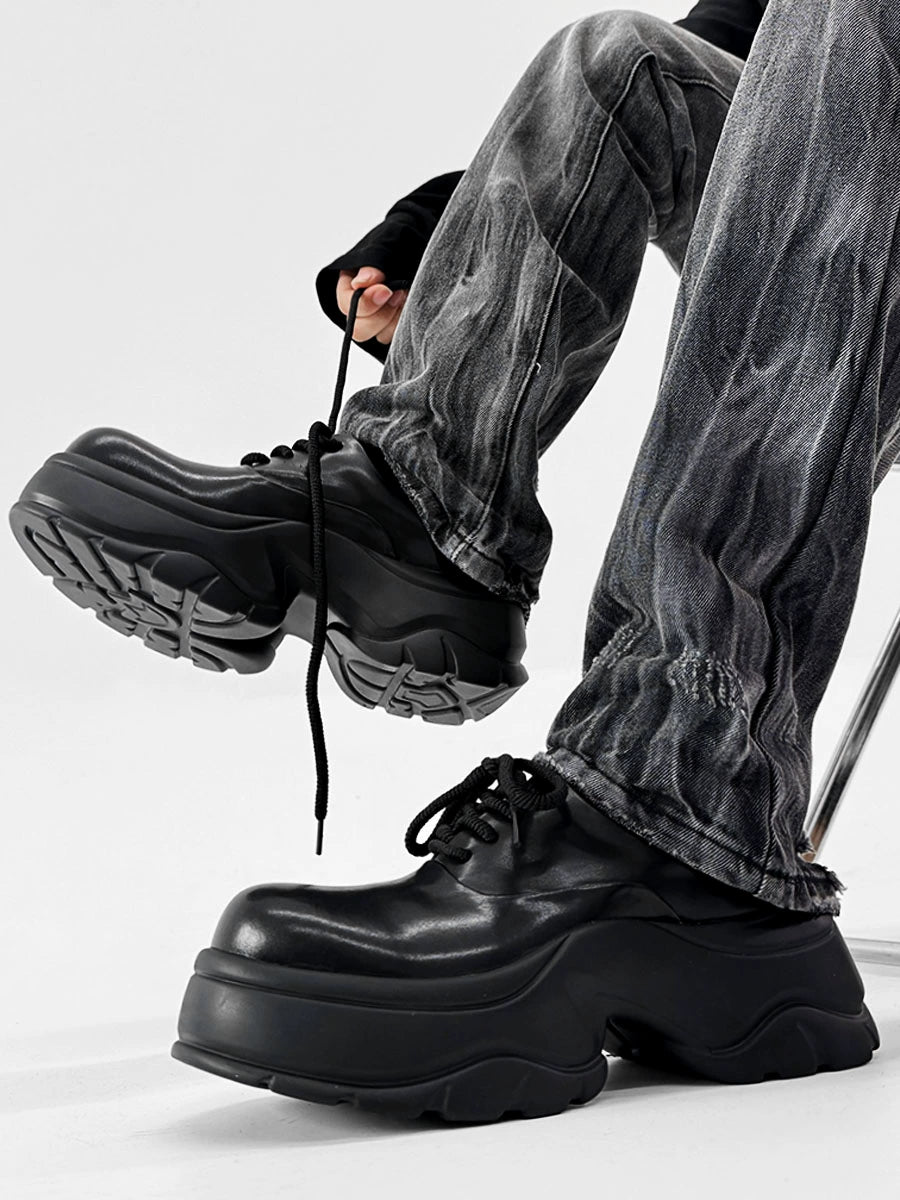 Platform Design PU Leahter Sneakers WN19109