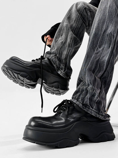 Platform Design PU Leahter Sneakers WN19109