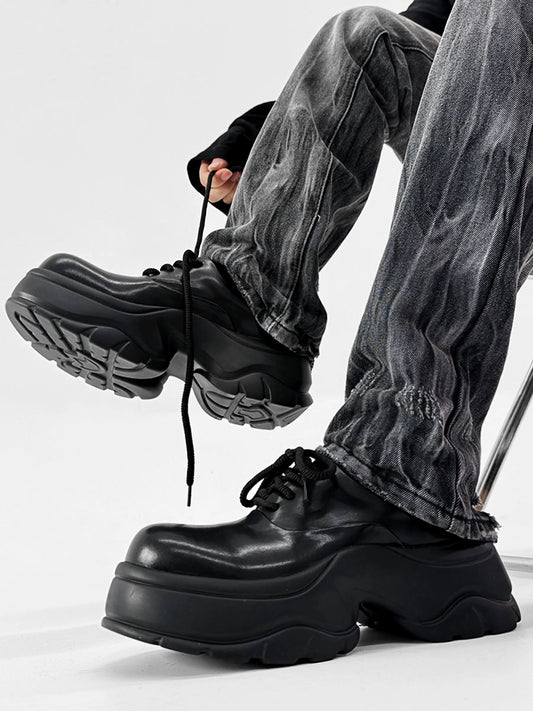 Platform Design PU Leahter Sneakers WN19109