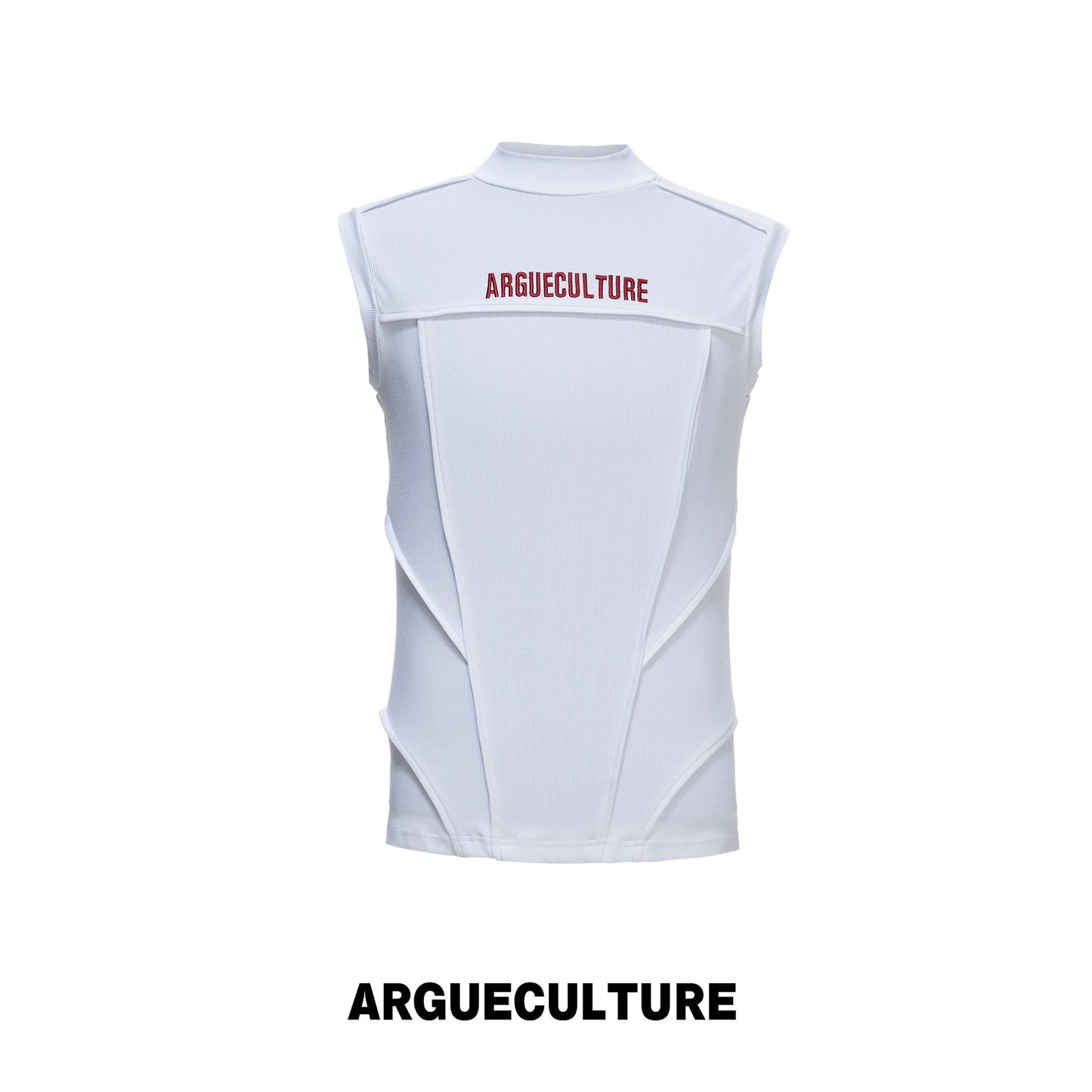 Ribbed Stretch Breathable Embroidery Tank Top WN27040