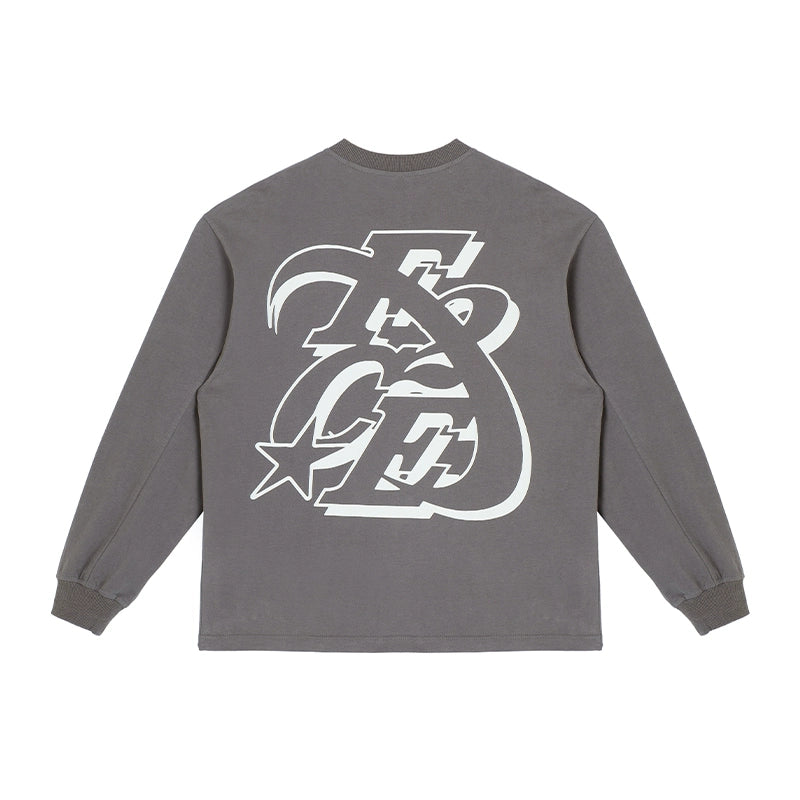 Graphic Pure Cotton Long Sleeve T-Shirt WN12173