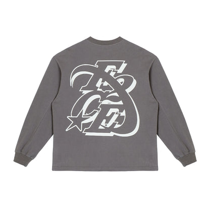 Graphic Pure Cotton Long Sleeve T-Shirt WN12173