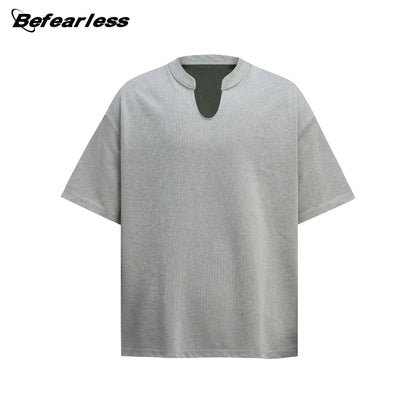 Notch Neck Short Sleeve T-Shirt WN26255