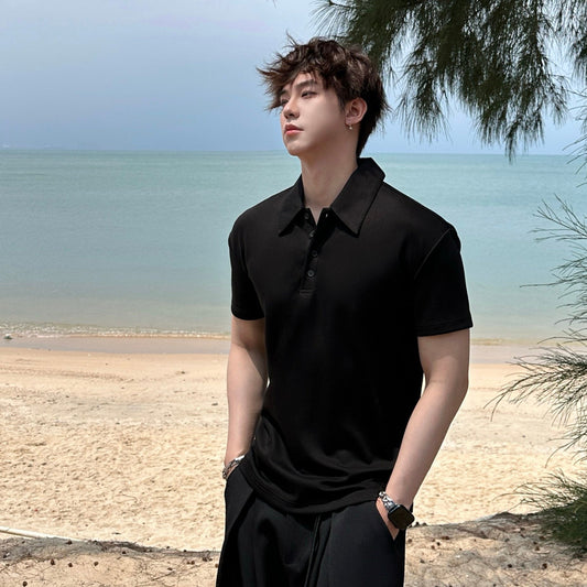 Plain Short Sleeve Polo Shirt WN25198