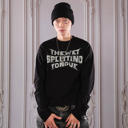 Crack Letter Long Sleeve T-Shirt WN26613