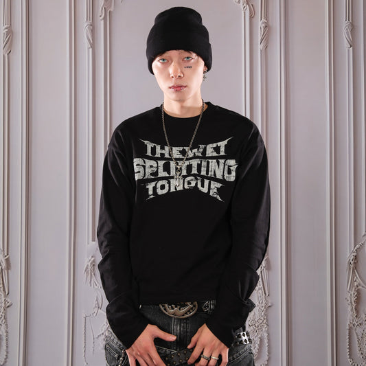 Crack Letter Long Sleeve T-Shirt WN26613