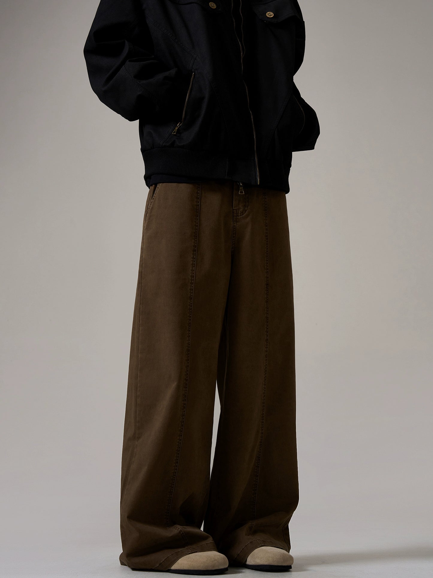 Vintage Design Wide Leg Straight Pants WN8998