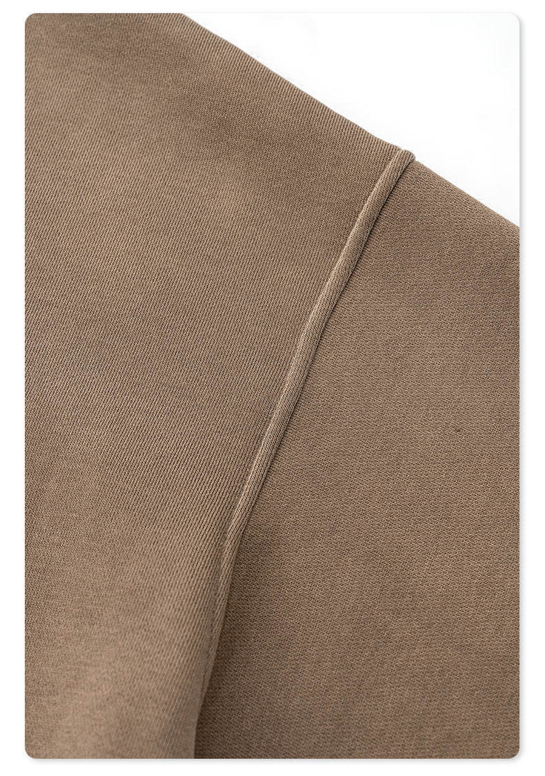 Oversize Fleece Lining Washed Pullover Hoodie WN9924