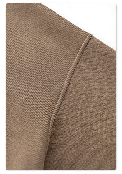 Oversize Fleece Lining Washed Pullover Hoodie WN9924