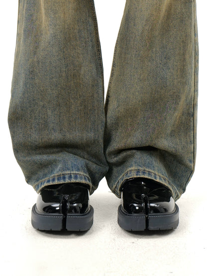 Tabi Chunky Sole Leather Derby Loafers WN20782