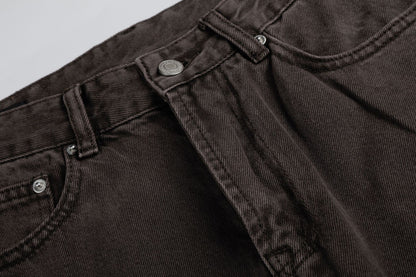 Washed Fade Wide Leg Denim Jeans WN26003