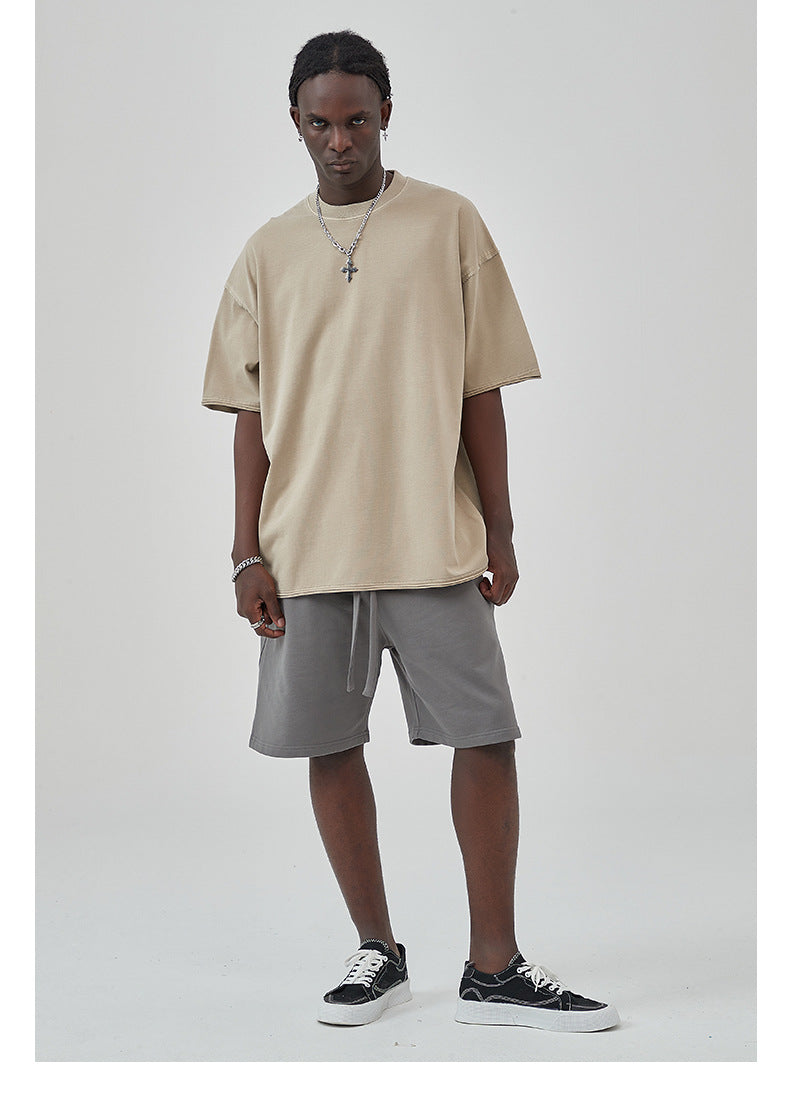 Oversize Washed Short-sleeve T-shirt WN6626