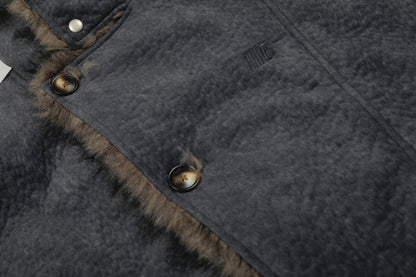 Deconstruction Fleece Lining Hooded Oversize Puffer Jacket WN27922