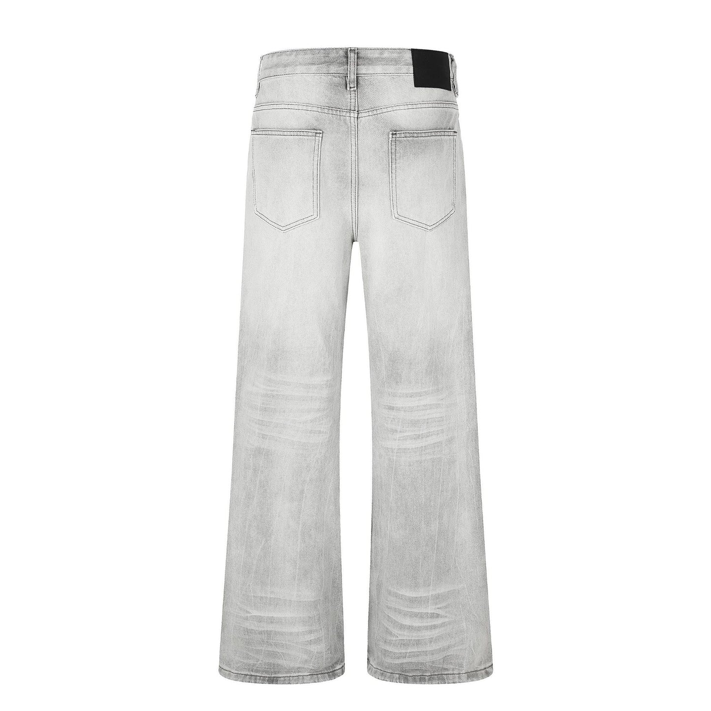 Washed Whiskers Flare Denim Jeans WN25832