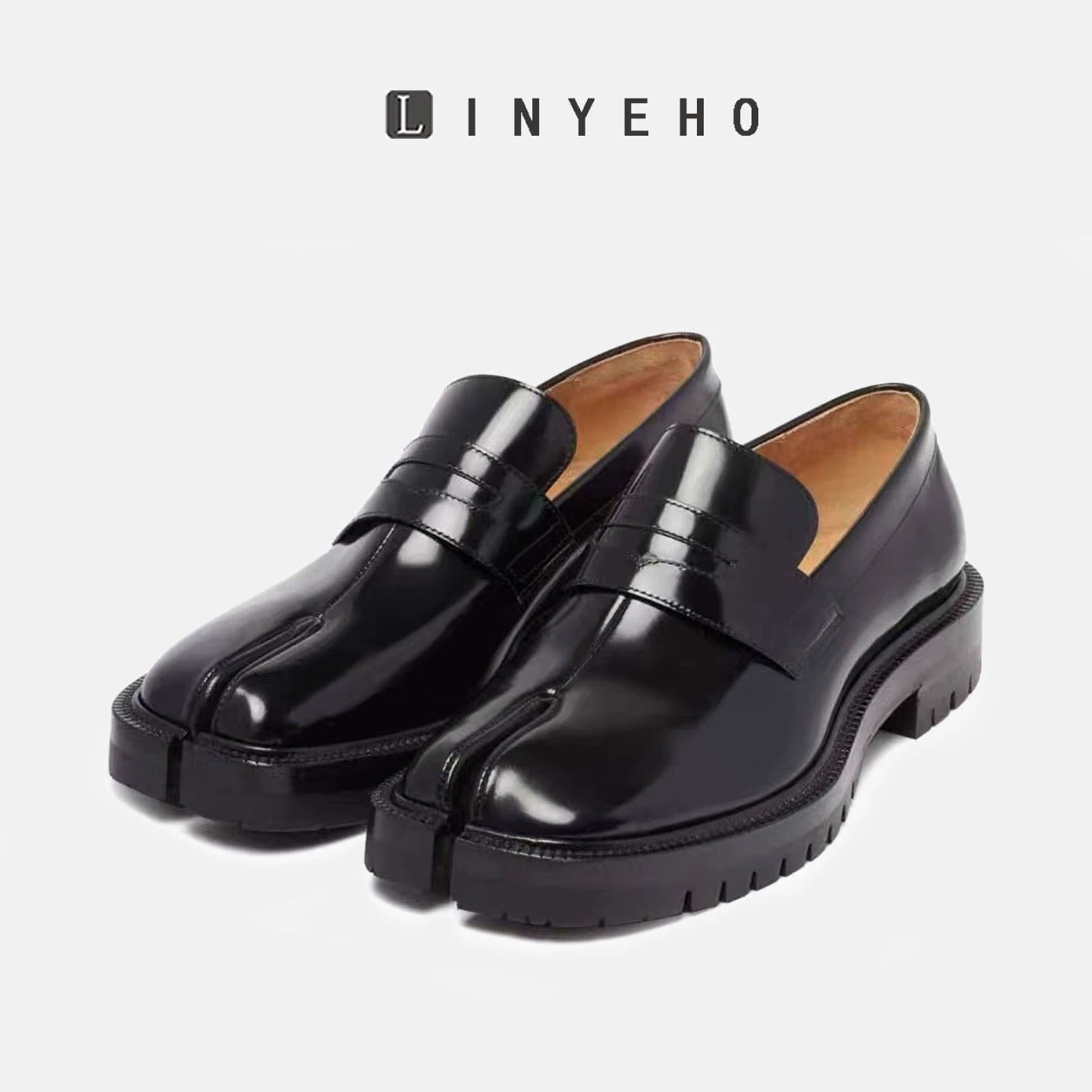 Split-Toe Platform Loafers WN20607