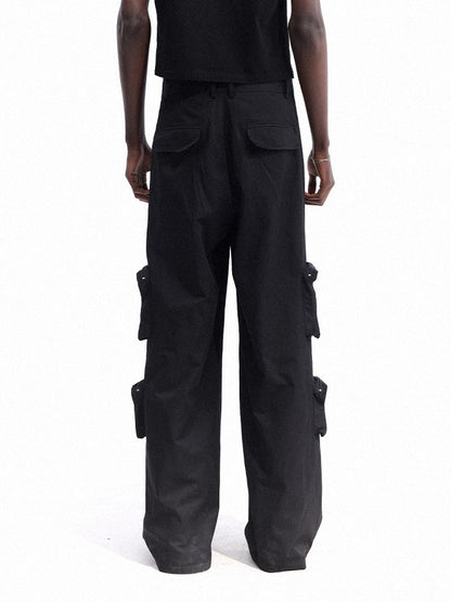 Wide Leg Multi-Pocket Durable Cargo Pants WN27098