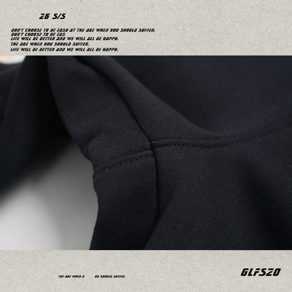 Cracked Letter Print Sweat Pants WN26418