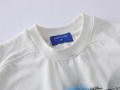 Spiral Letter Short Sleeve T-Shirt WN26779