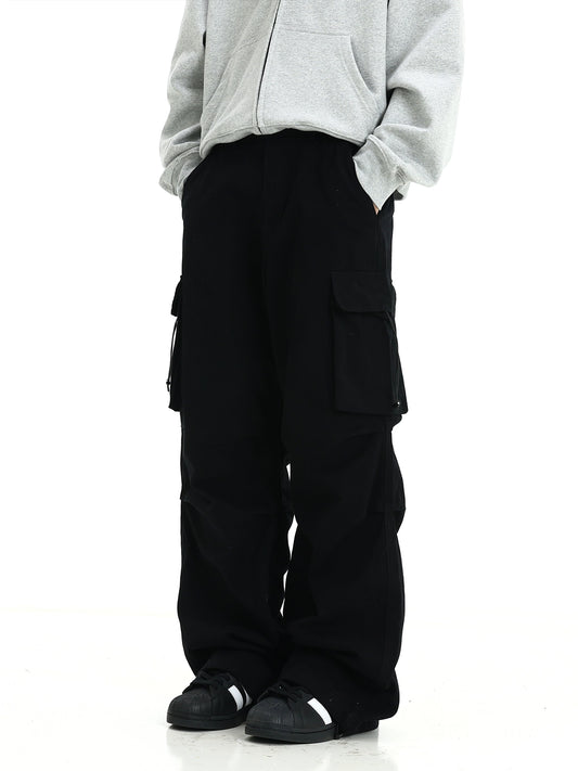 Large Pocket Workwear Straight Pants WN5804