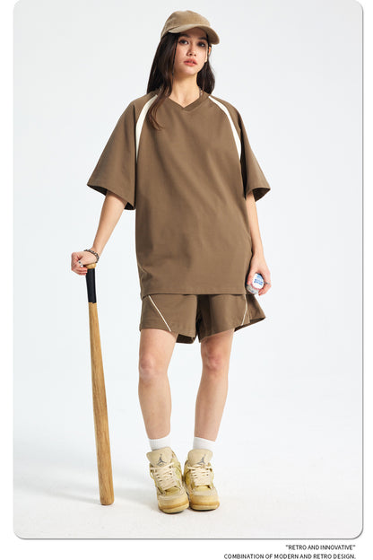 Quick-Dry Breathable Short Sleeve T-Shirt & Half Pants Setup WN16268