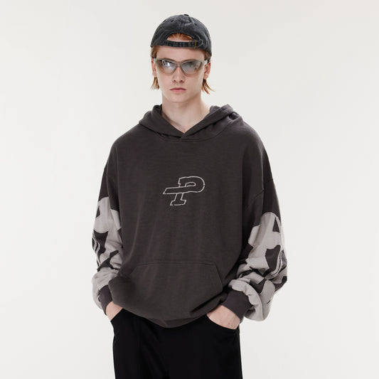 Graphic Embroidery Design Hoodie WN17498