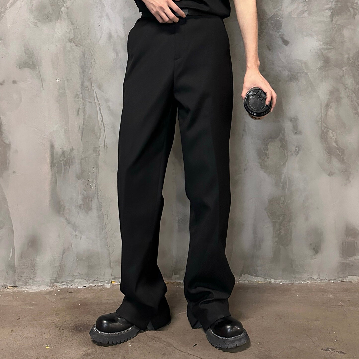 Straight Wide Leg Draped Trousers WN25232
