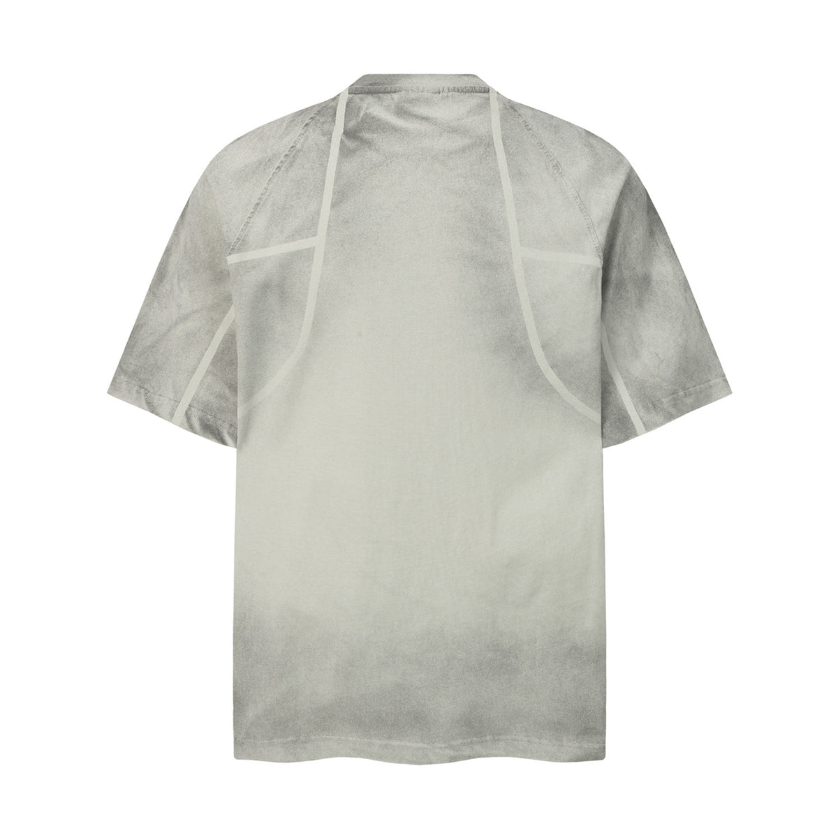 Washed Deconstructed Line Oversize Short Sleeve T-Shirt WN26901