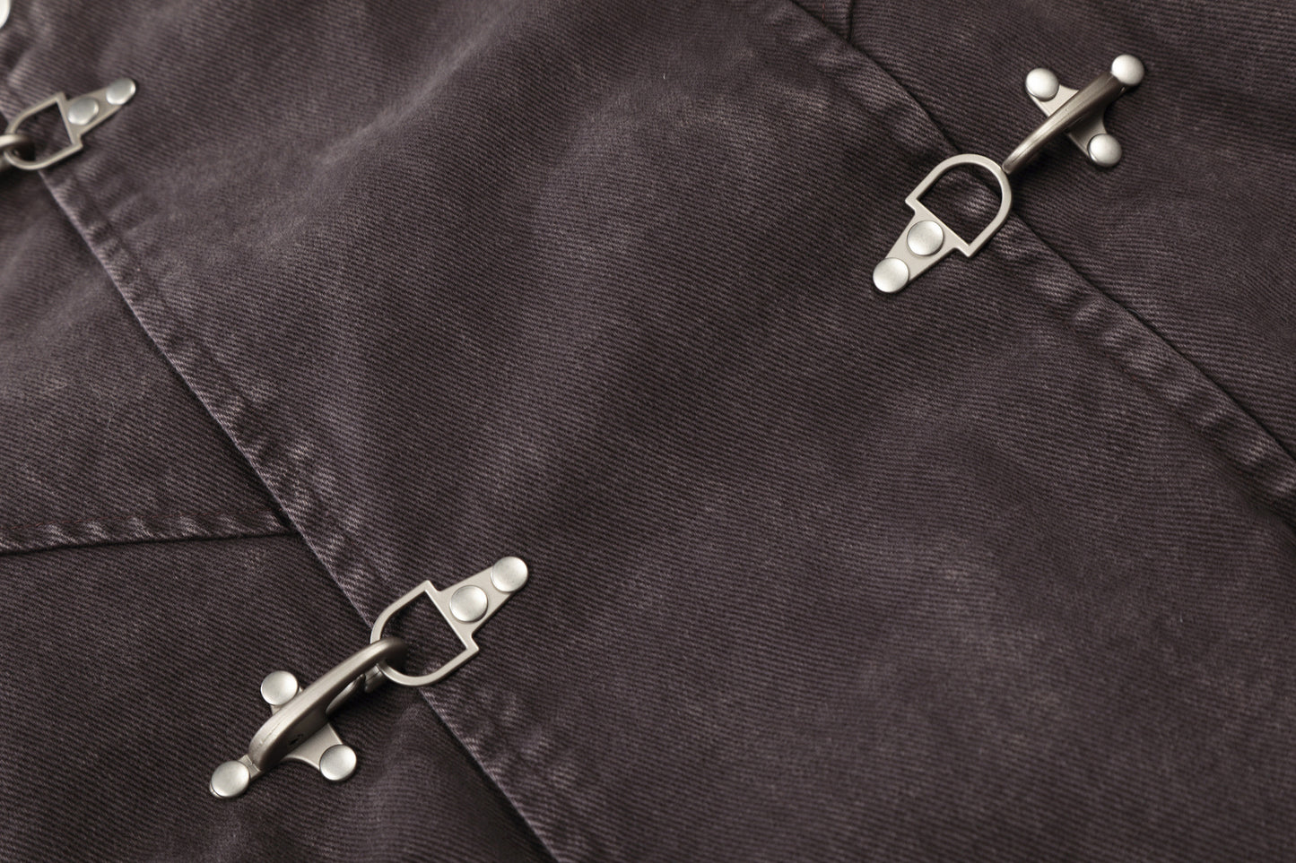 Washed Metal Buckle Hooded Denim Jacket WN23044