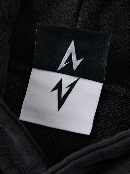 Mix Fringe Design Denim Hoodie WN20982