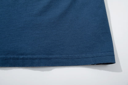 Portrait Print Damage Short Sleeve T-Shirt WN25455
