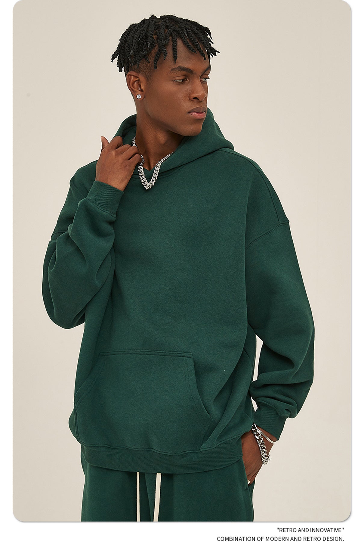 Oversize Heavyweight Hoodie & Heavyweight Sweatpants Setup WN6638-K