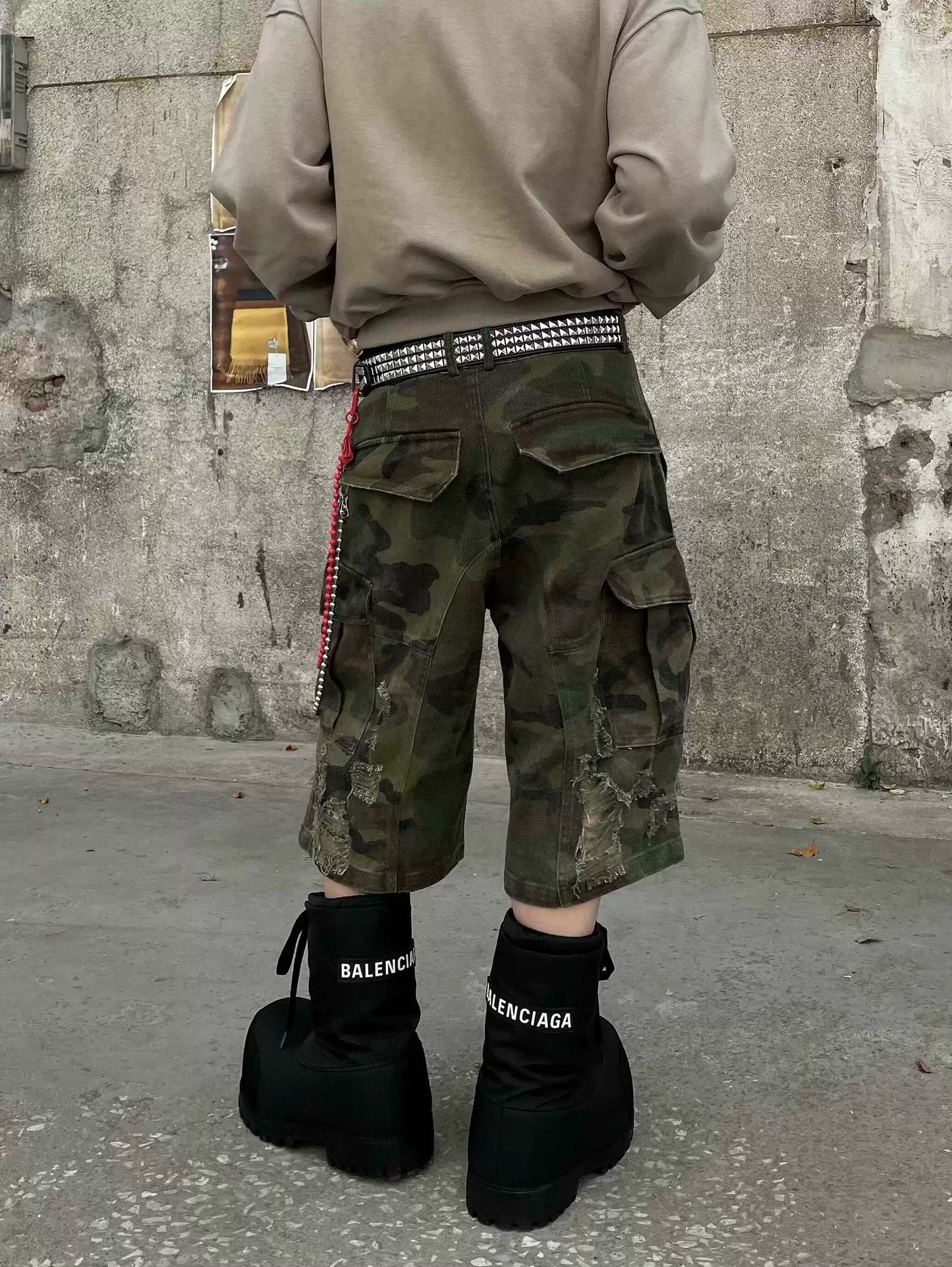 Water Wash Camouflage Short Pants WN8211