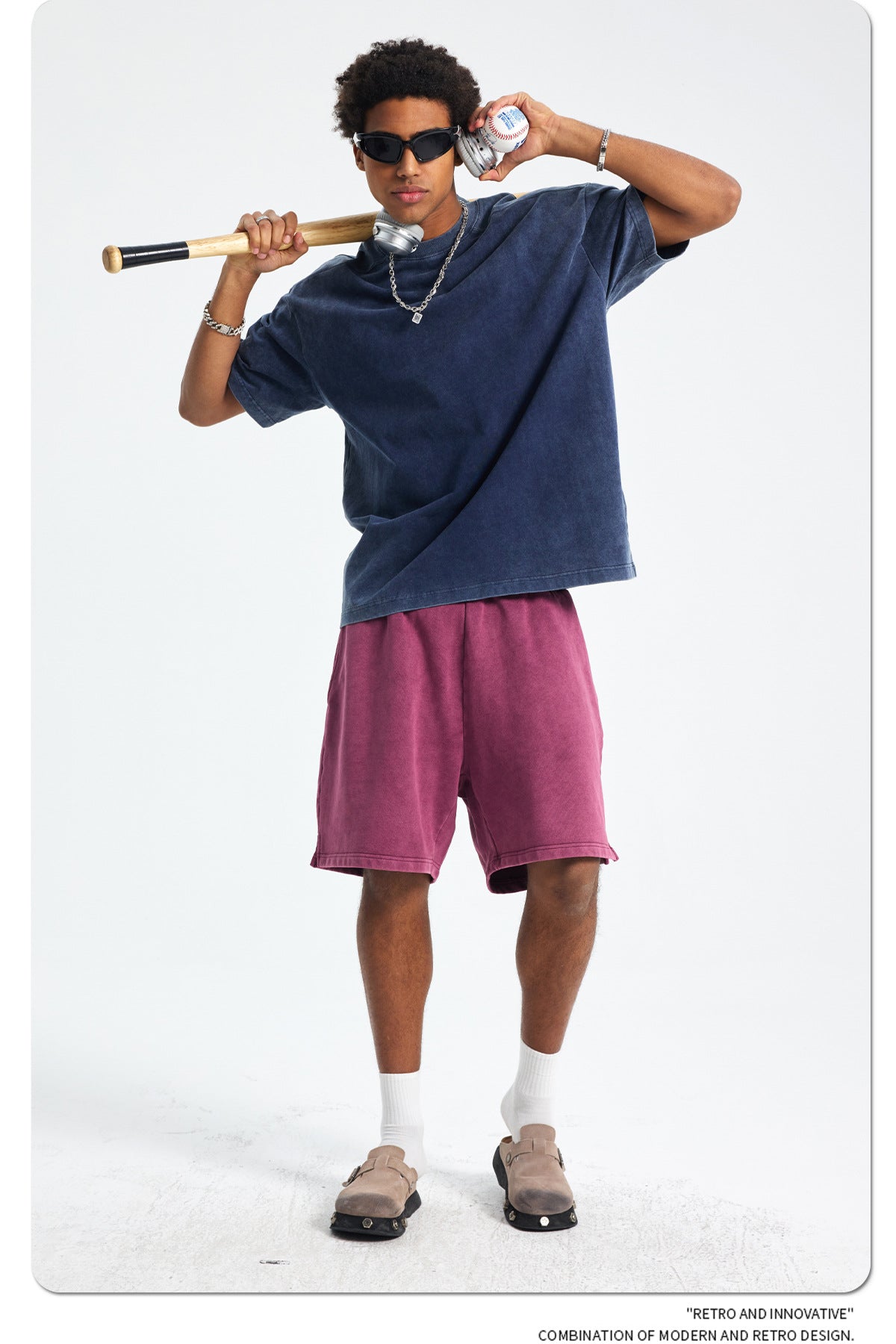 Washed Plain Oversize Short Sleeve T-Shirt WN16261