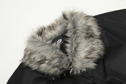 Fake Fur Neck Short Puffer Jacket WN10986